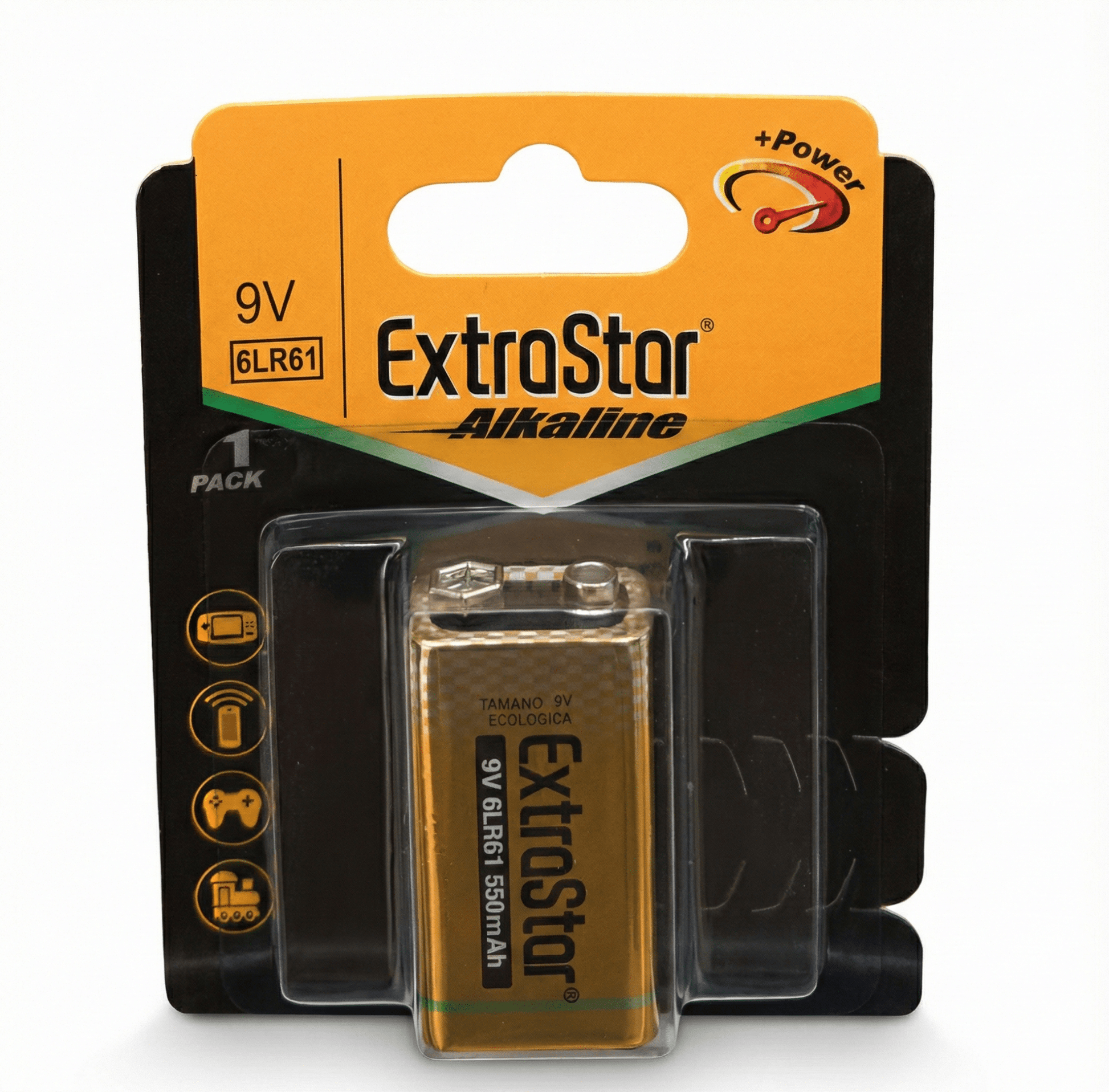 12 - db ExtraStar Alkáli 9V Elem - | Cyber Bazaar