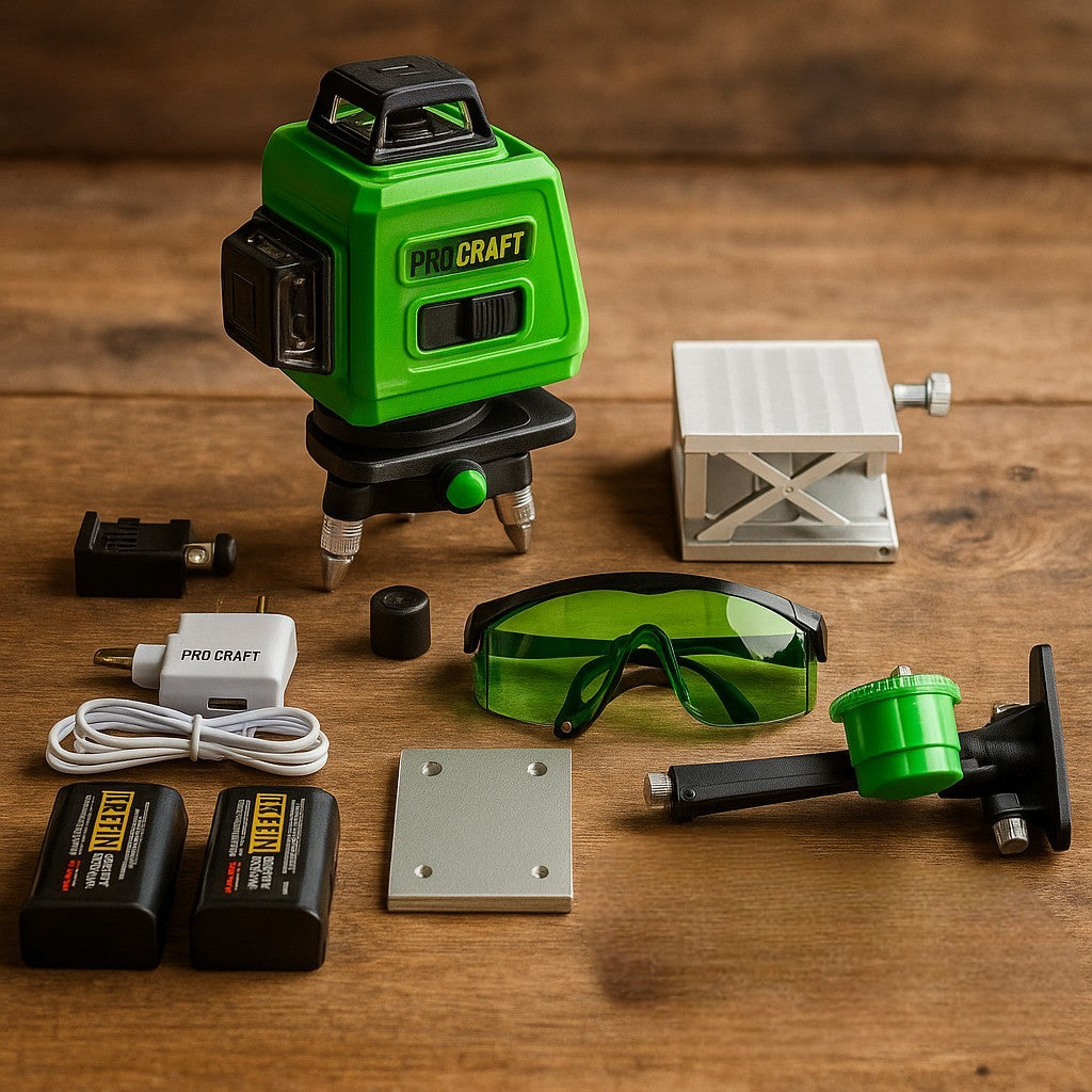 Procraft LE-4G Zöld Keresztvonalas Lézer