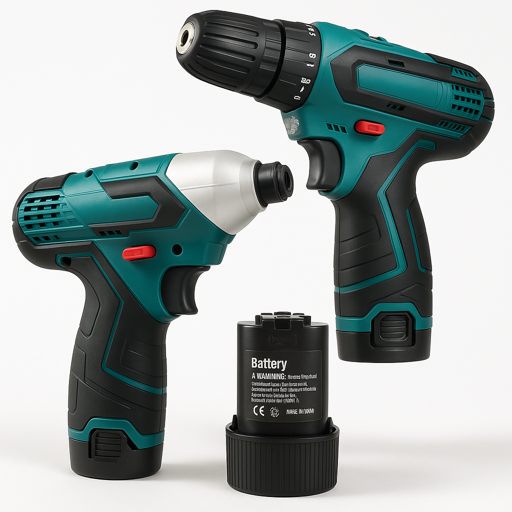 Vezeték nélküli fúró + vezeték nélküli csavarozó készlet