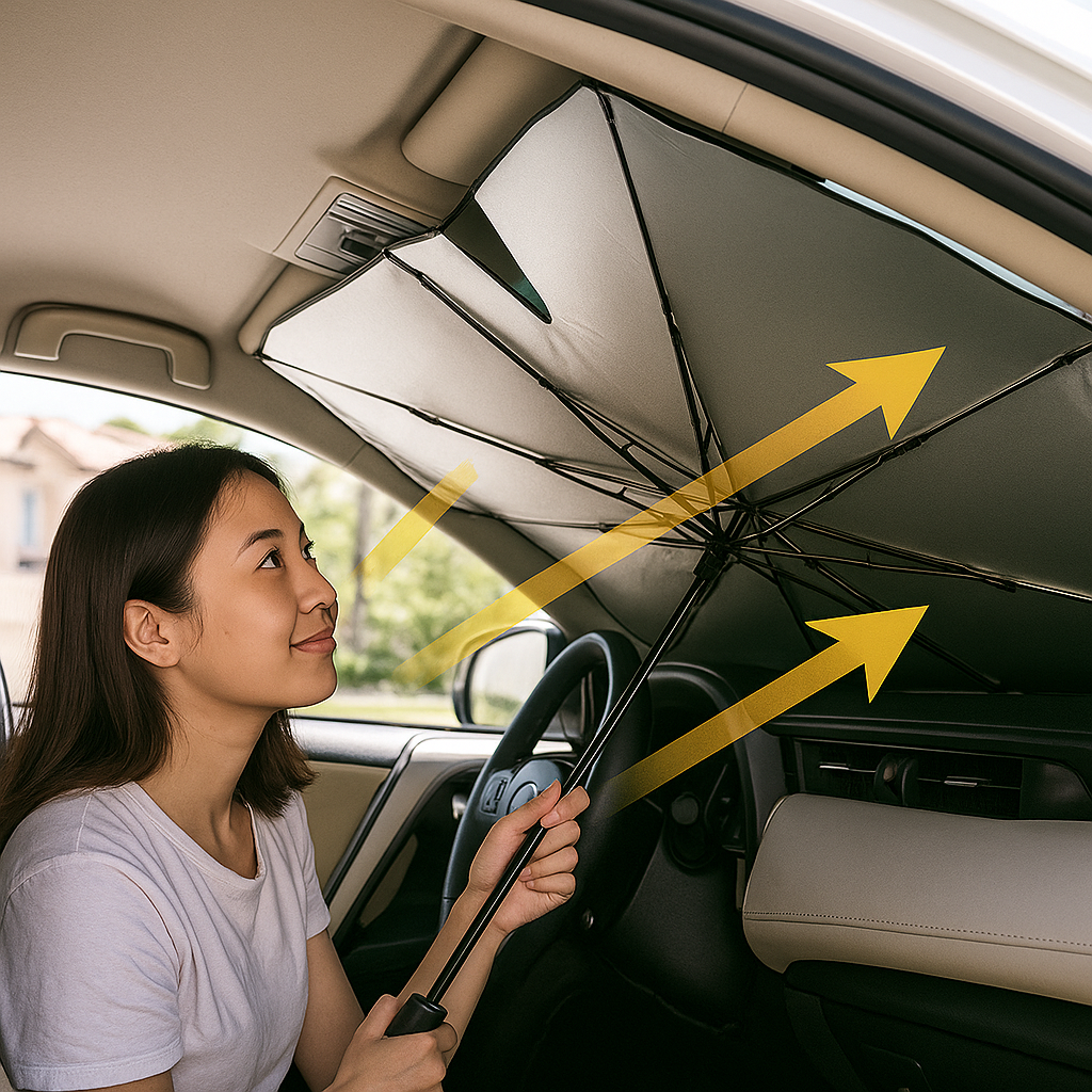 Szélvédő Napernyő