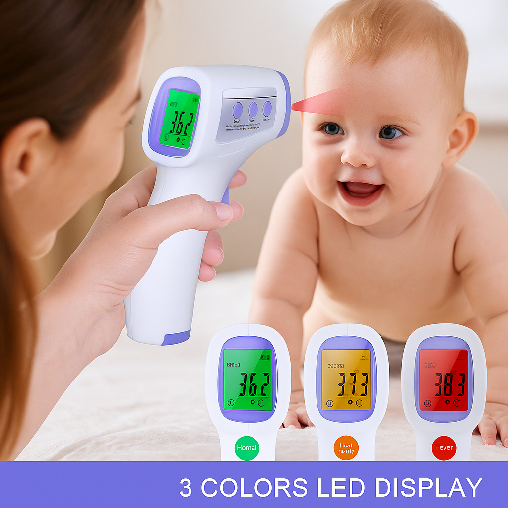 Érintkezés Nélküli Infravörös Hőmérő - 1+1 Ajándék