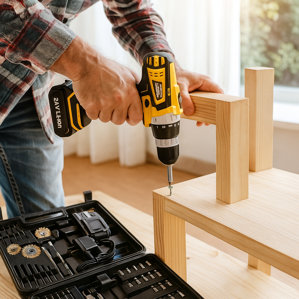 Akkus fúró-csavarozó 92 felszereléssel