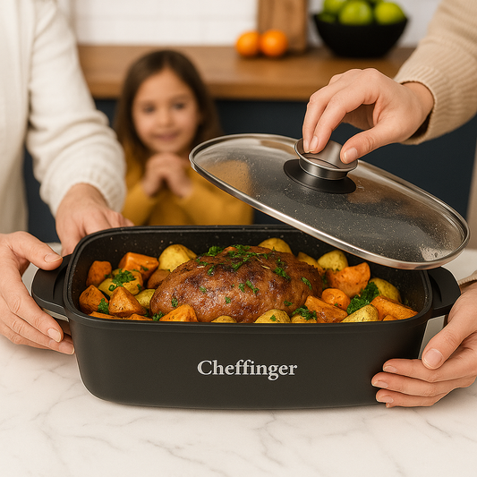 Cheffinger 32 cm-es Sütőtál Fedővel