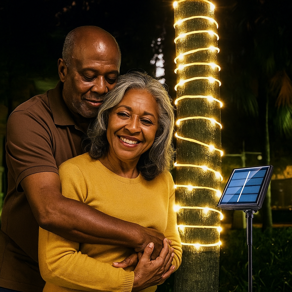 Napelemes Cső LED Lámpa 1+1 Ingyen