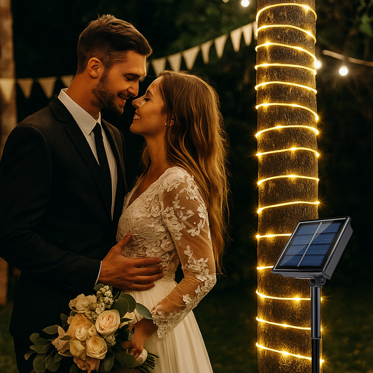 Napelemes Cső LED Lámpa 1+1 Ingyen