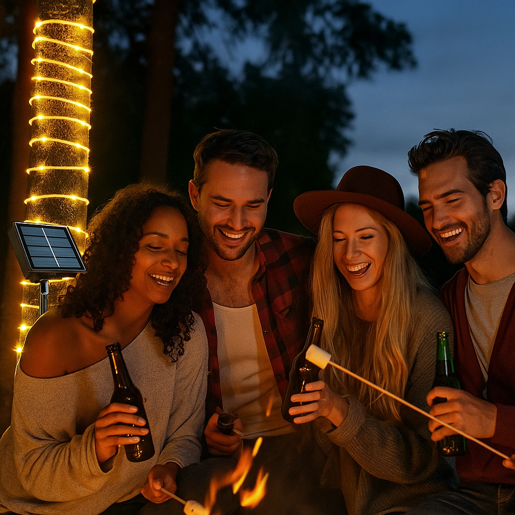 Napelemes Cső LED Lámpa 1+1 Ingyen