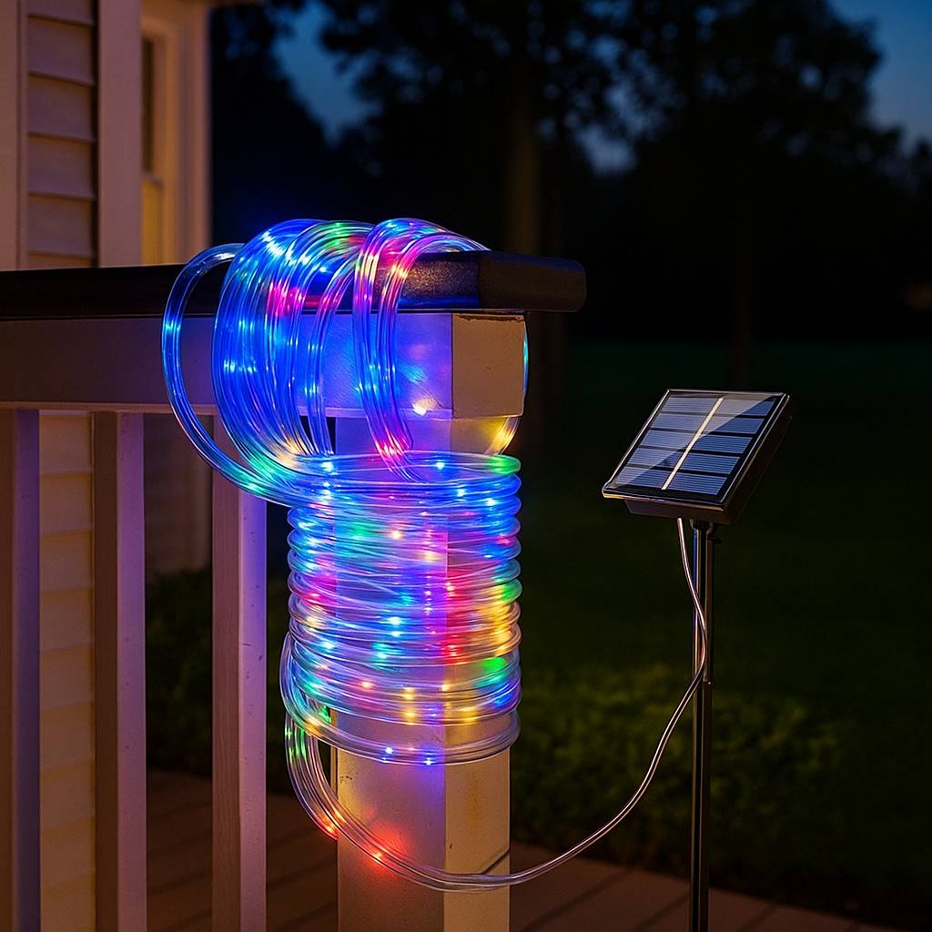 Napelemes Cső LED Lámpa 1+1 Ingyen