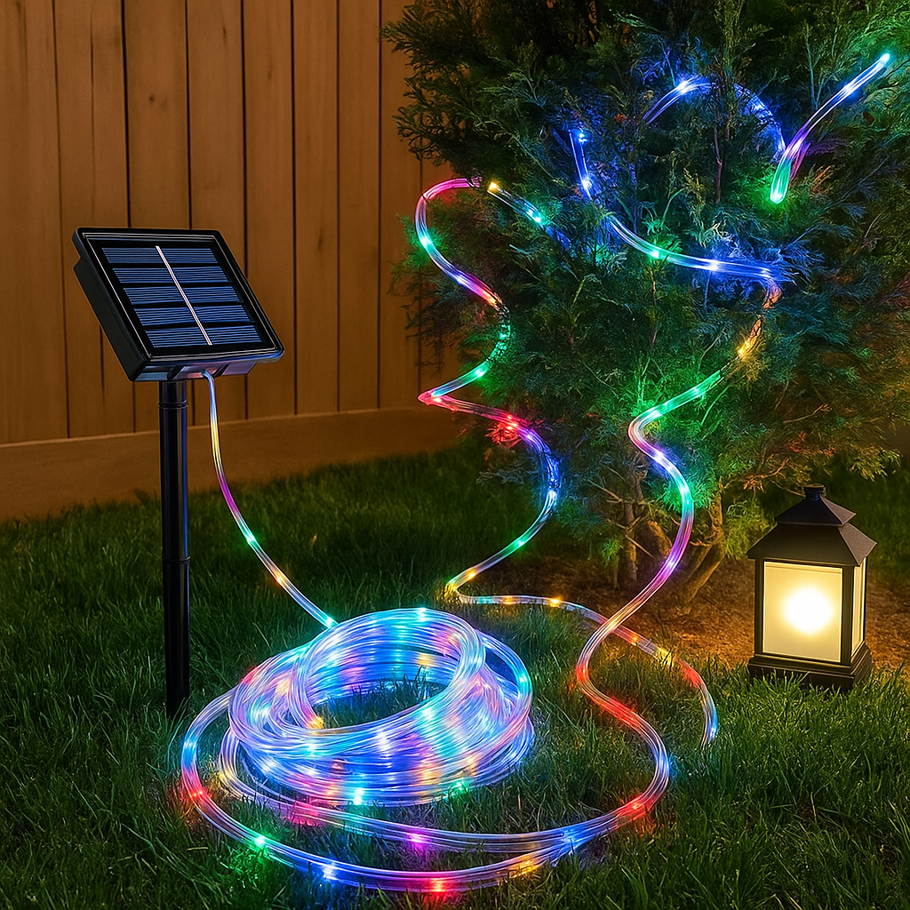 Napelemes Cső LED Lámpa 1+1 Ingyen