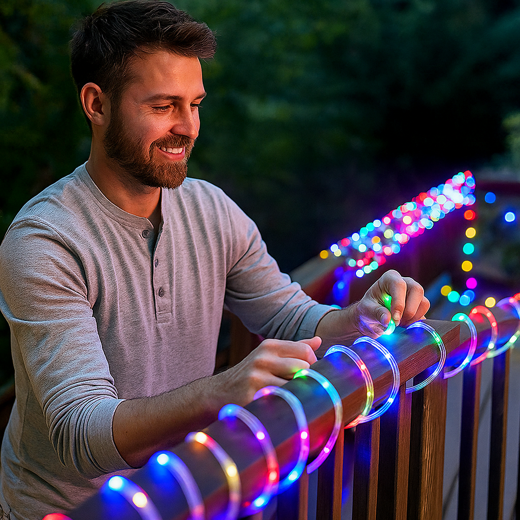 Napelemes Cső LED Lámpa 1+1 Ingyen