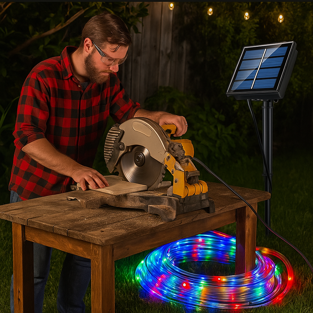 Napelemes Cső LED Lámpa 1+1 Ingyen