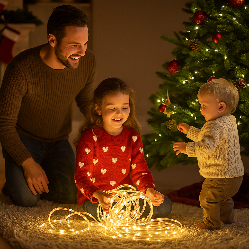 Napelemes Cső LED Lámpa 1+1 Ingyen