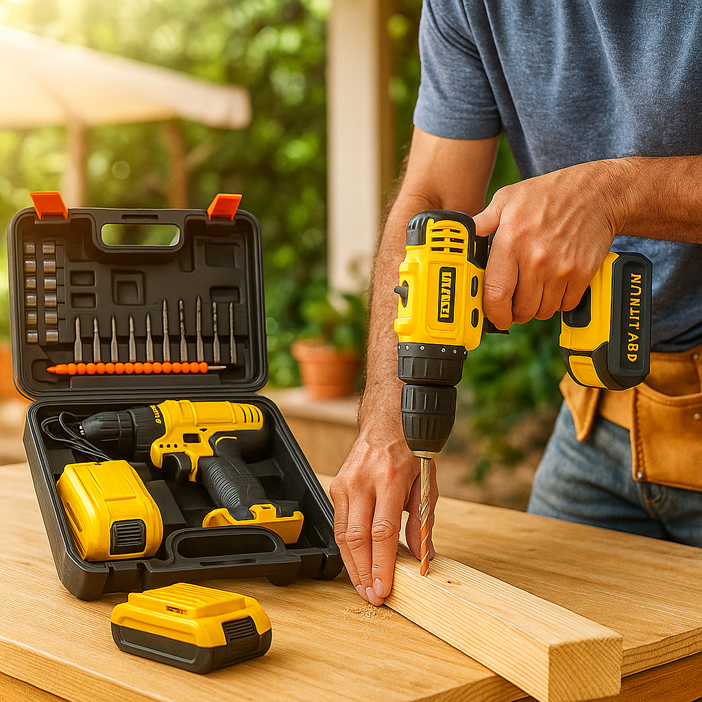 48V Lítium Akkumulátoros Ütvefúró Készlet