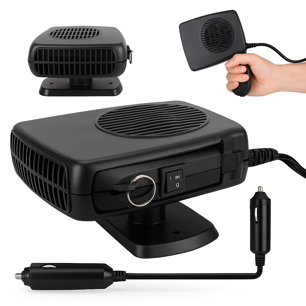 Autós Fűtőventilátor 12V/200W