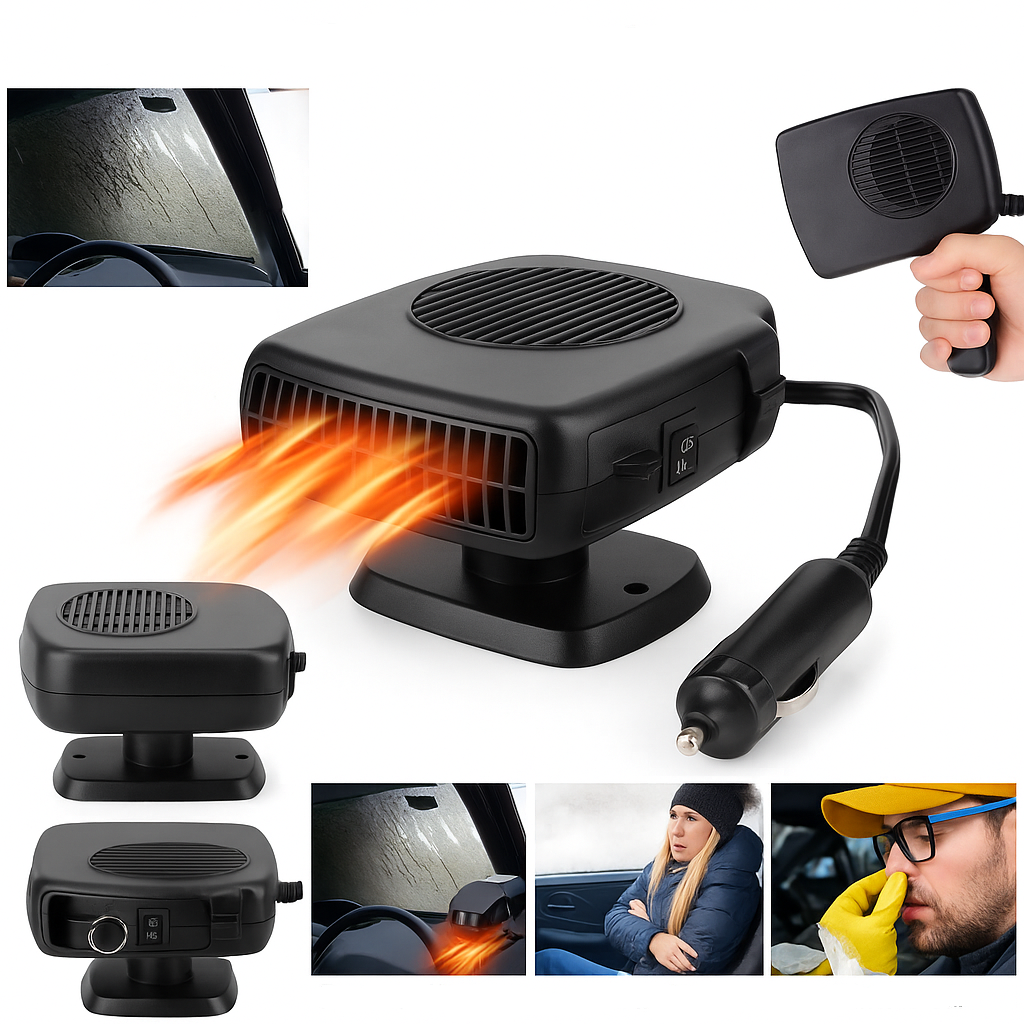 Autós Fűtőventilátor 12V/200W