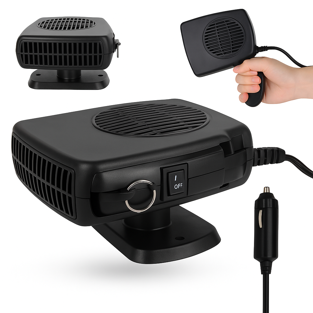 Autós Fűtőventilátor 12V/200W