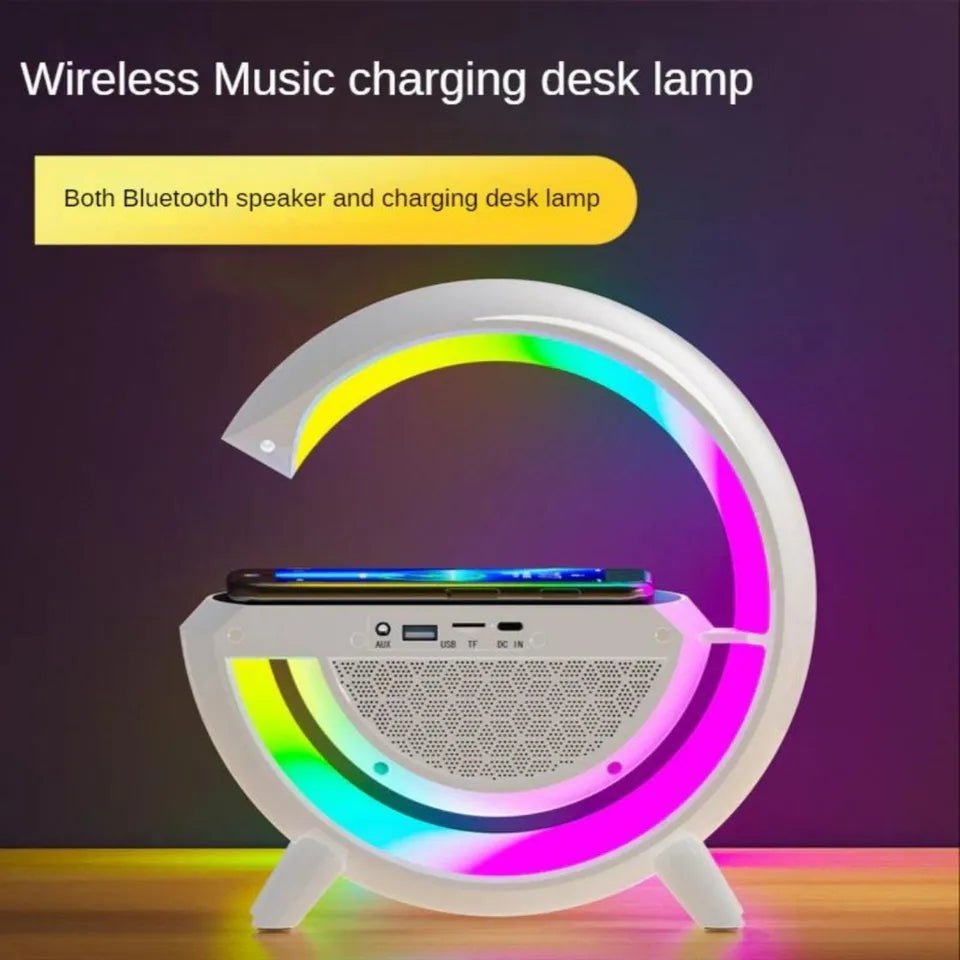 3 az 1 - ben RGB VEZETÉK NÉLKÜLI TÖLTŐ HANGSZÓRÓ ÉS LÁMPA - | Cyber Bazaar