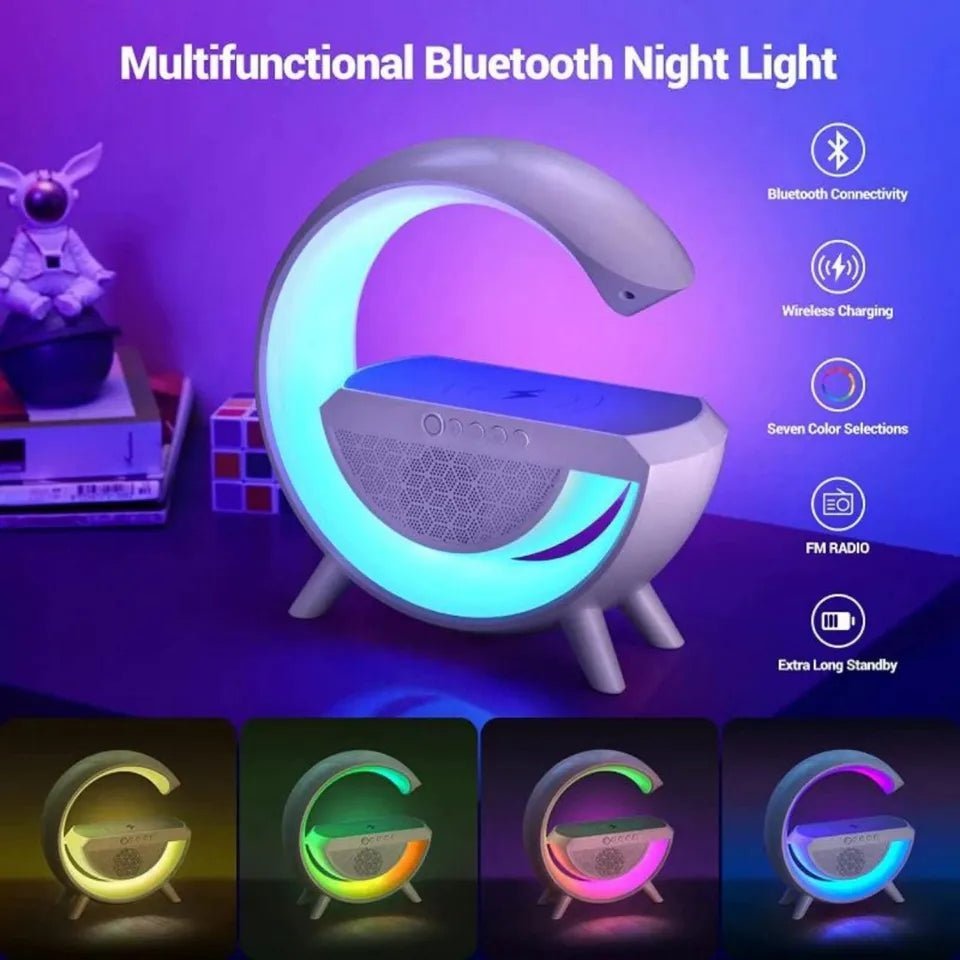 3 az 1 - ben RGB VEZETÉK NÉLKÜLI TÖLTŐ HANGSZÓRÓ ÉS LÁMPA - | Cyber Bazaar