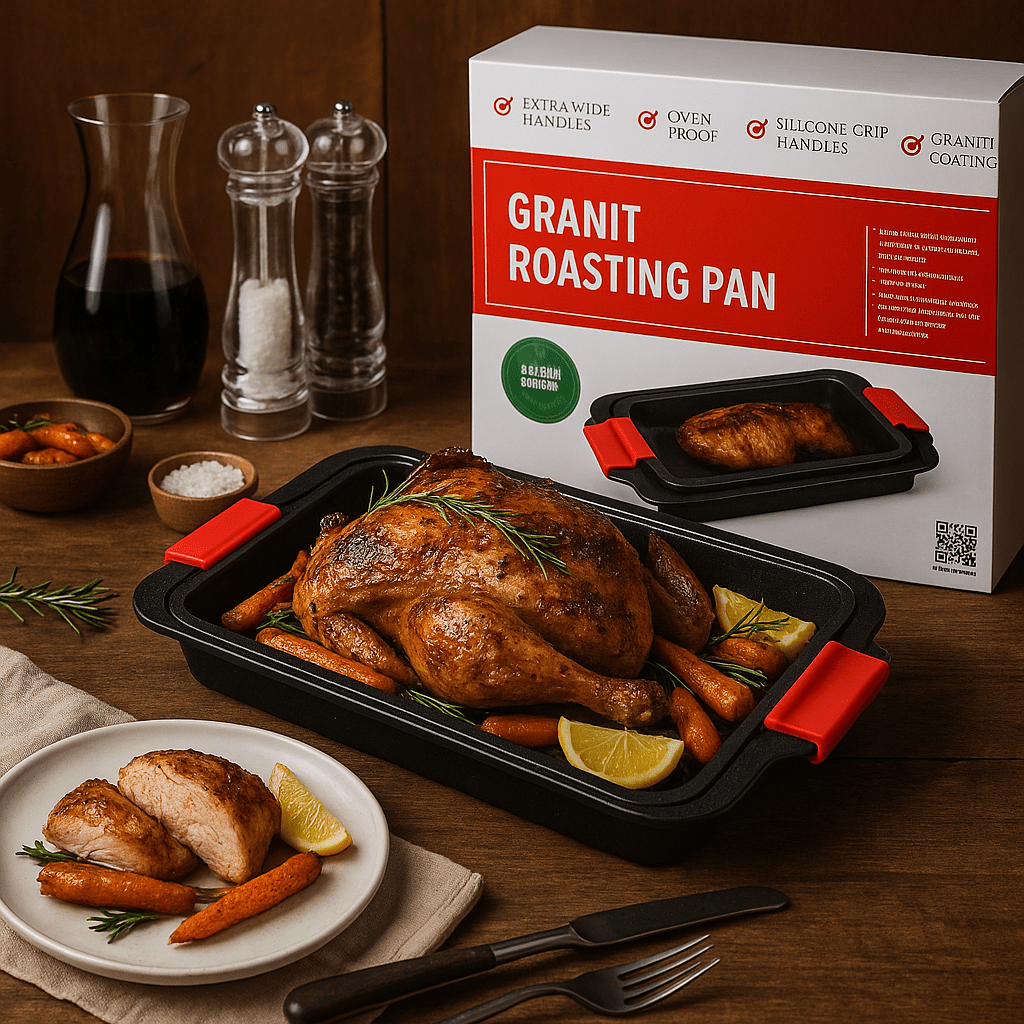 3 - Részes Prémium Gránit Bevonatú Tepsikészlet - | Cyber Bazaar