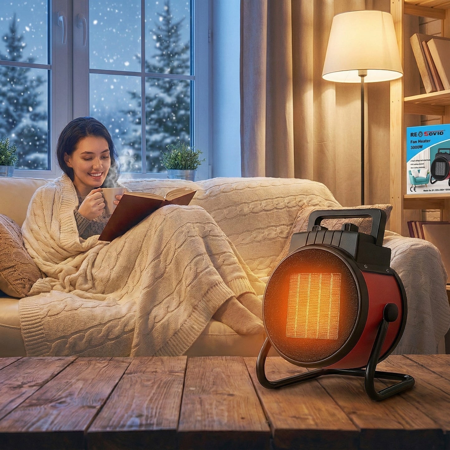 3000W Ventilátoros Hősugárzó - | Cyber Bazaar