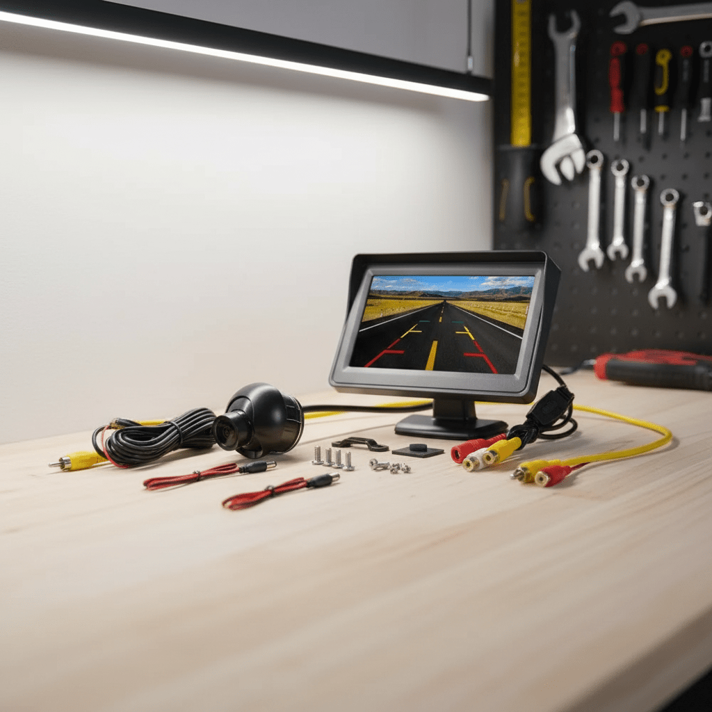 4,3” Tolatókamera szett monitorral - | Cyber Bazaar