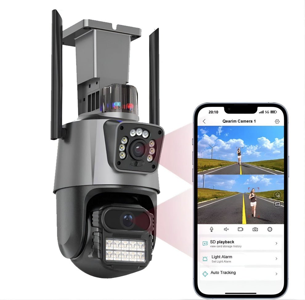 4K 8MP Dupla WiFi Biztonsági Kamera - | Cyber Bazaar