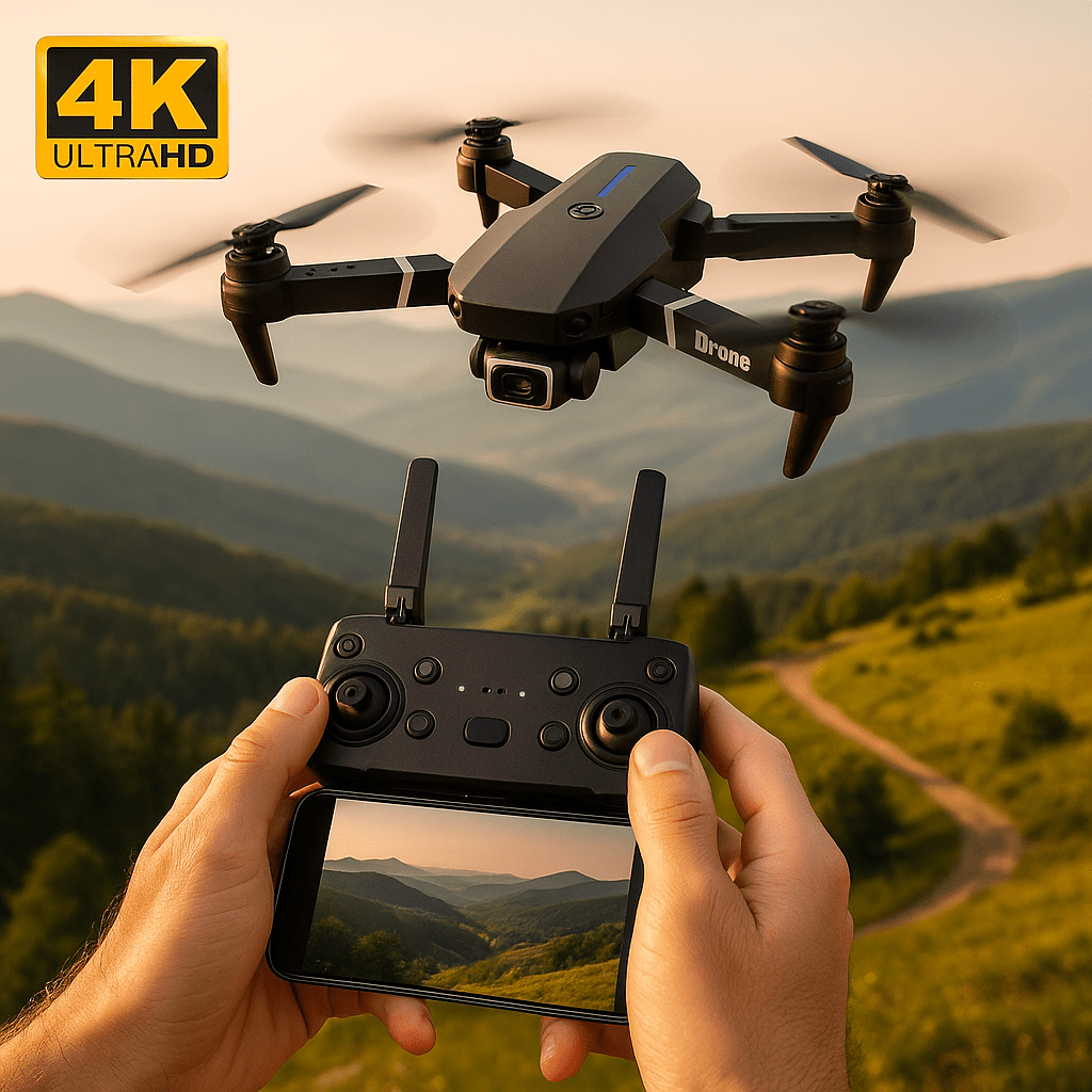 4K Ultra HD Duál Kamerás WiFi Dron - | Cyber Bazaar
