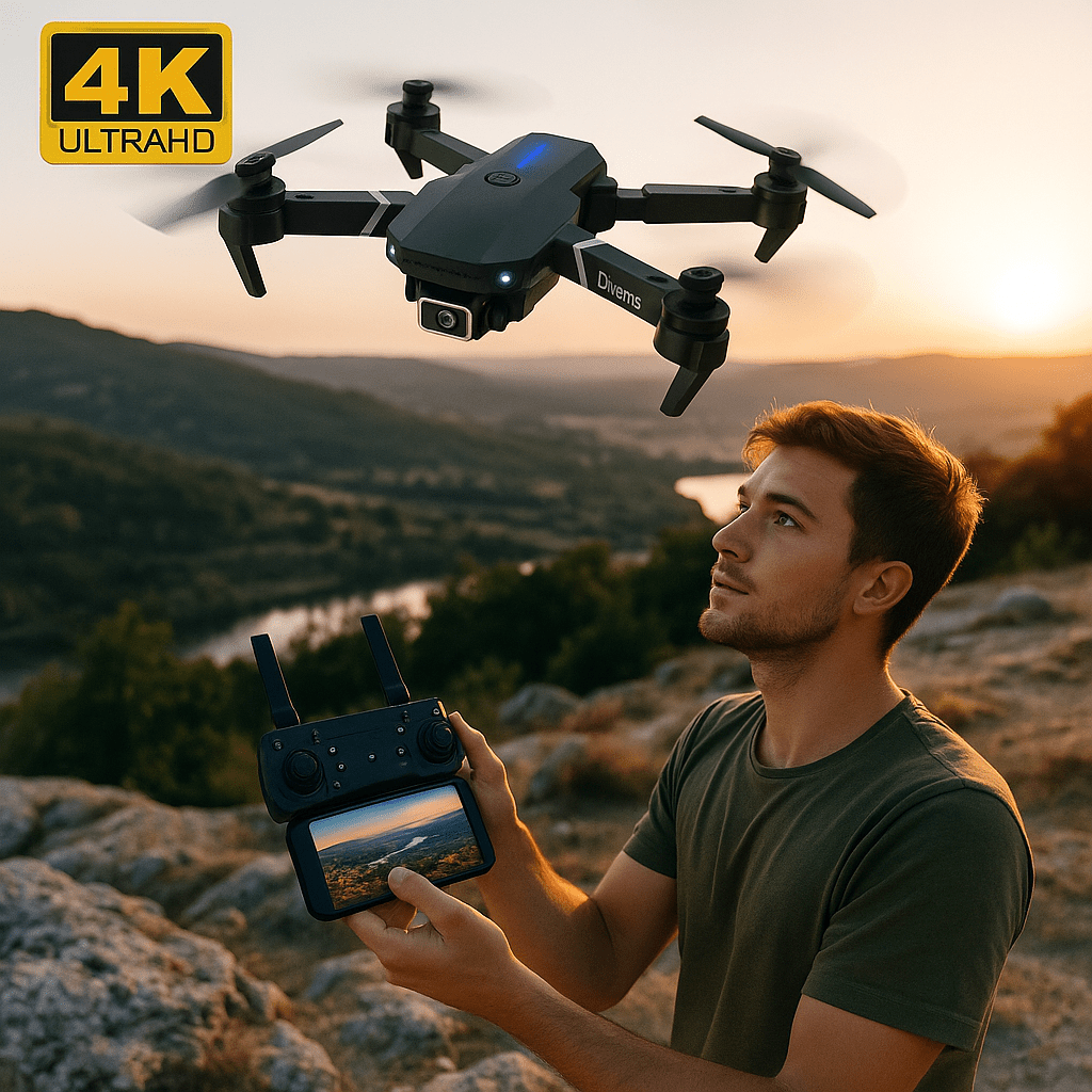 4K Ultra HD Duál Kamerás WiFi Dron - | Cyber Bazaar