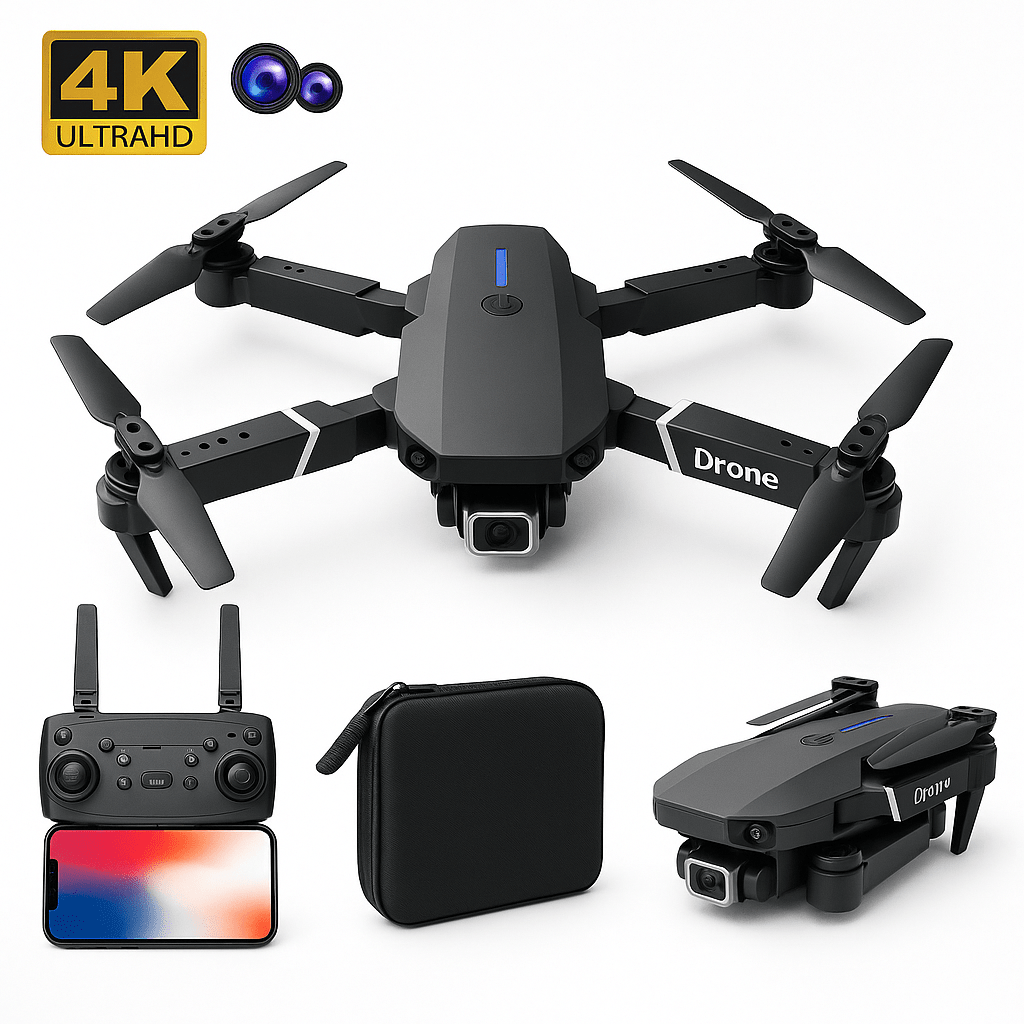 4K Ultra HD Duál Kamerás WiFi Dron - | Cyber Bazaar