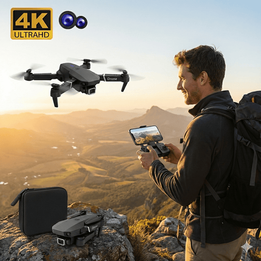 4K Ultra HD Duál Kamerás WiFi Dron - | Cyber Bazaar