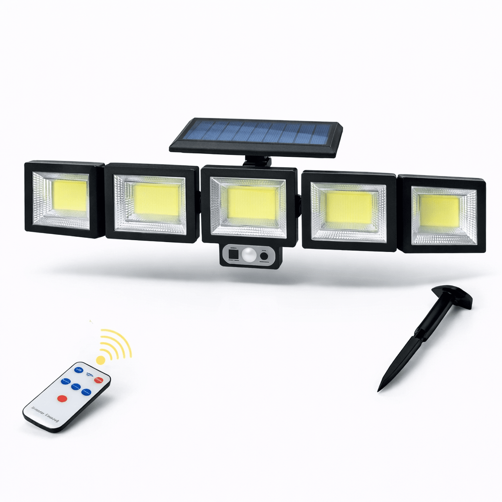 5 Fejes LED Reflektor Mozgásérzékelővel - | Cyber Bazaar