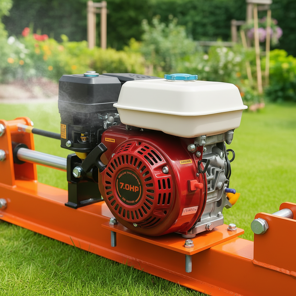 7.0HP Engine Log Splitter Action