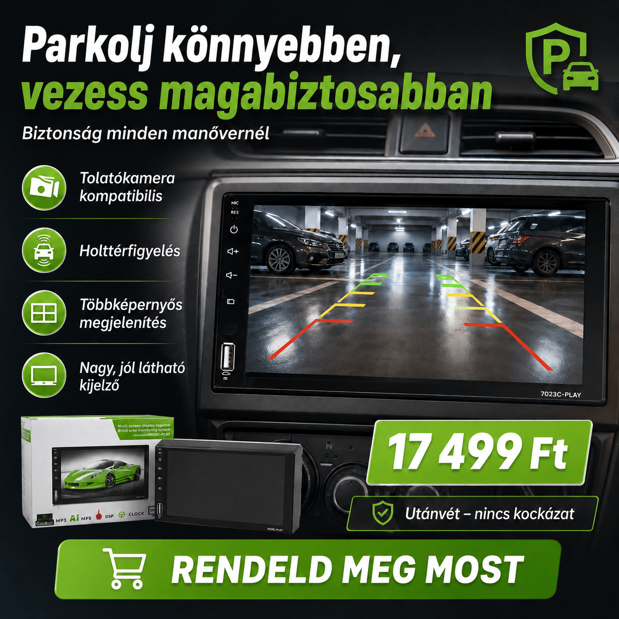 7” Erintőképernyős Autó Multimédia - | Cyber Bazaar