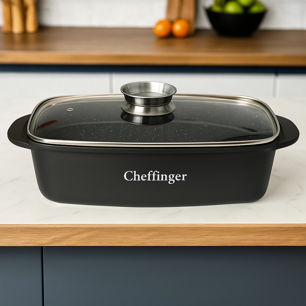 Cheffinger 32 cm-es Sütőtál Fedővel