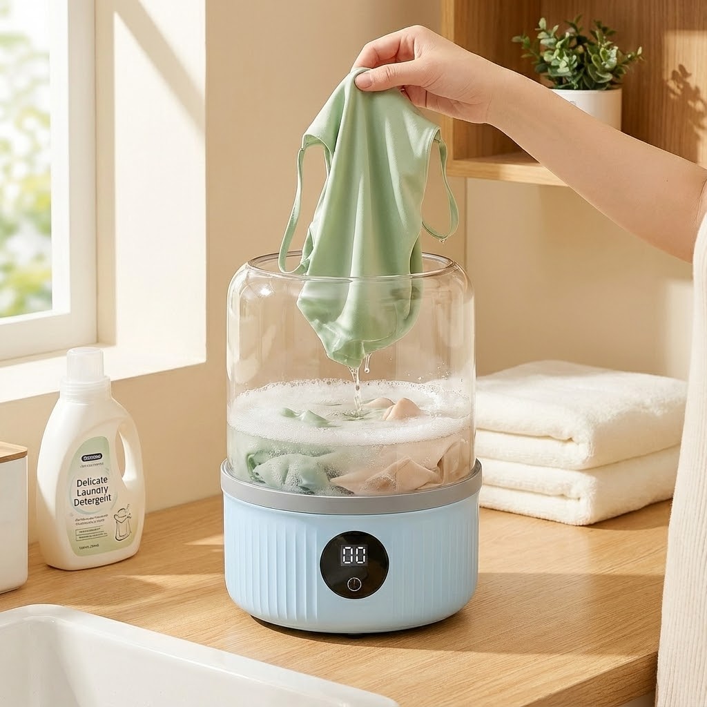 Mini Hordozható Fehérnemű Mosógép