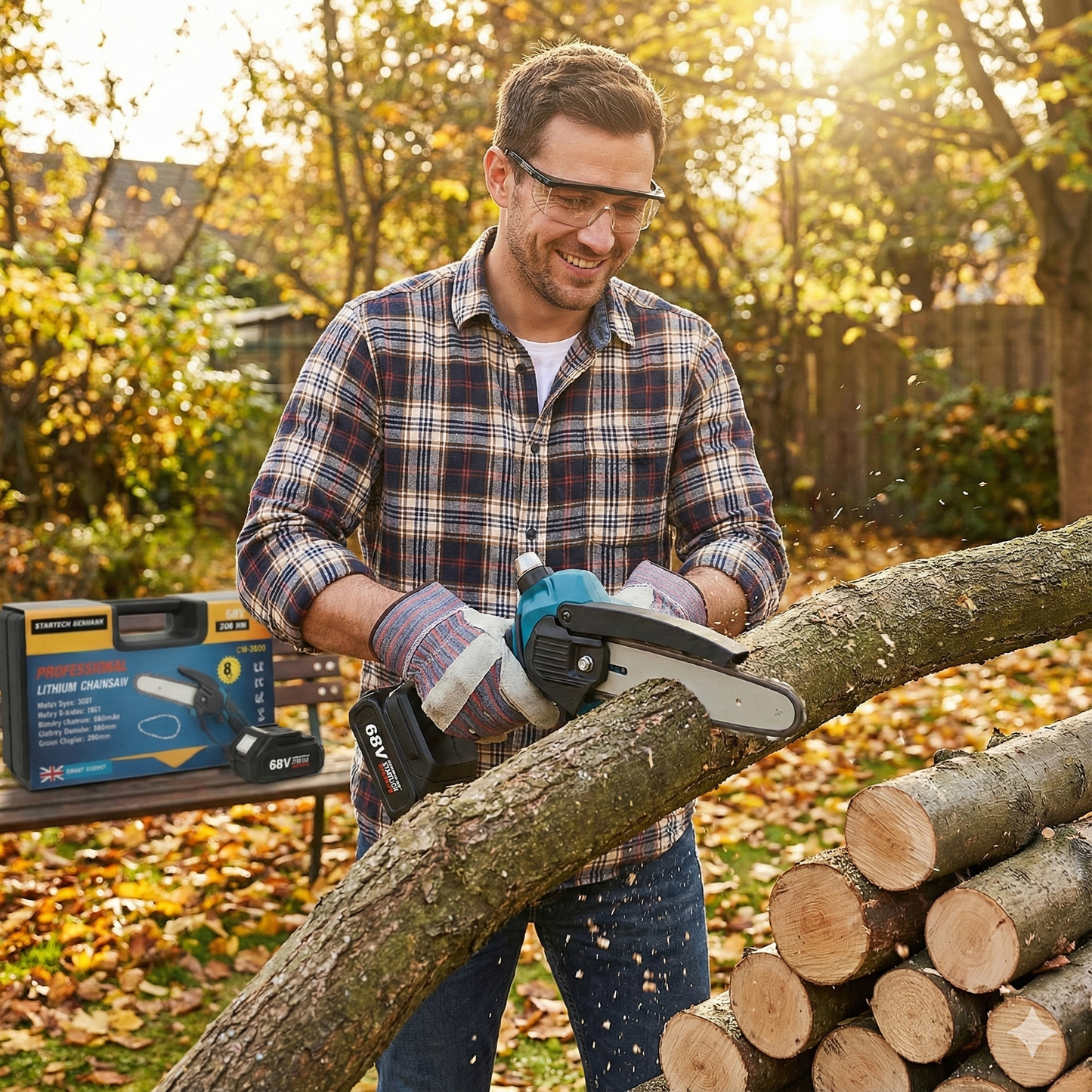 Professzionális Lítium Akkumulátoros Láncfűrész