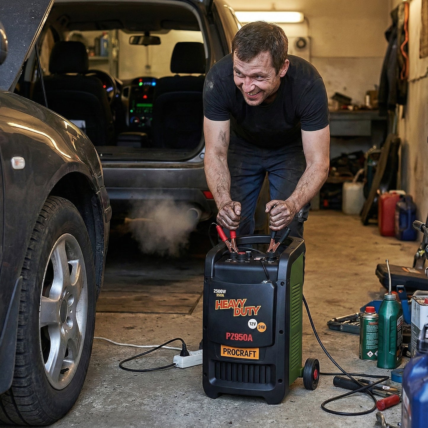 PROCRAFT Akkumulátortöltő és Indító