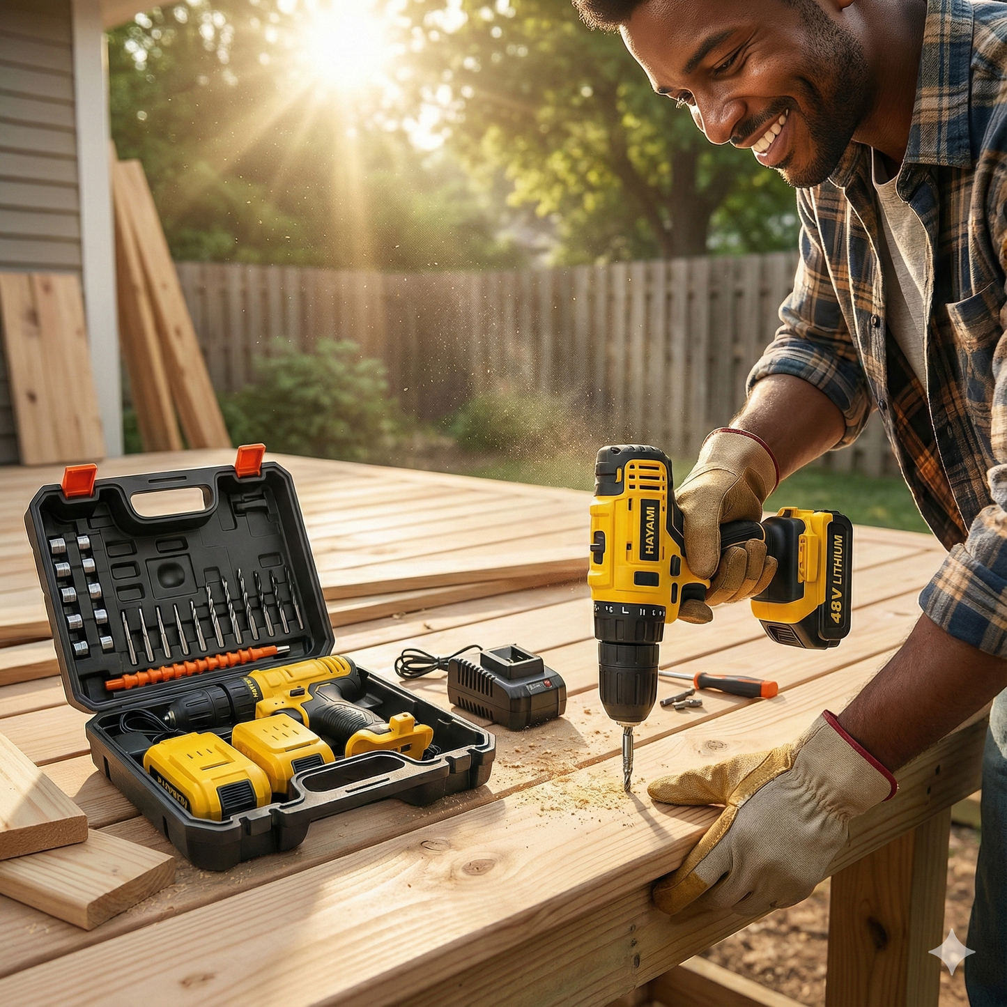 48V Lítium Akkumulátoros Ütvefúró Készlet