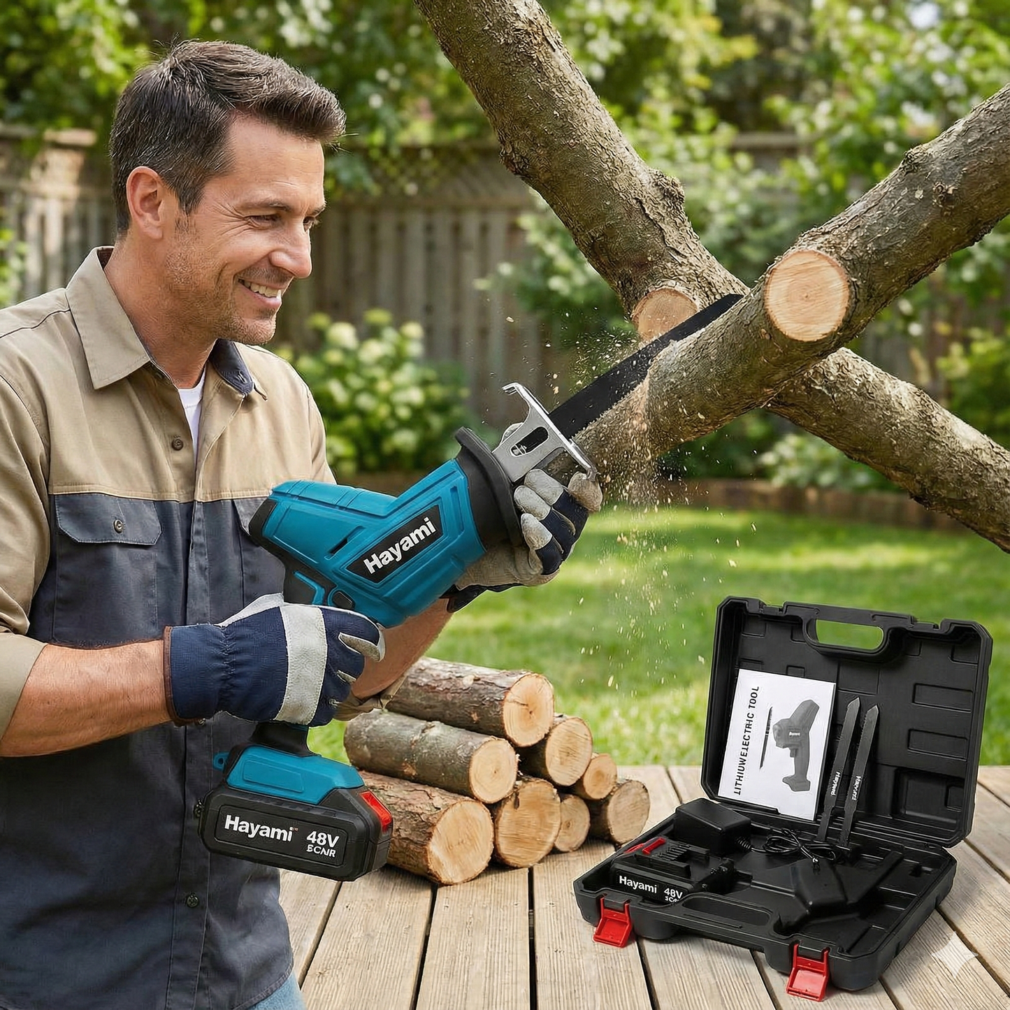 48V Akkumulátoros Orrfűrész Készlet