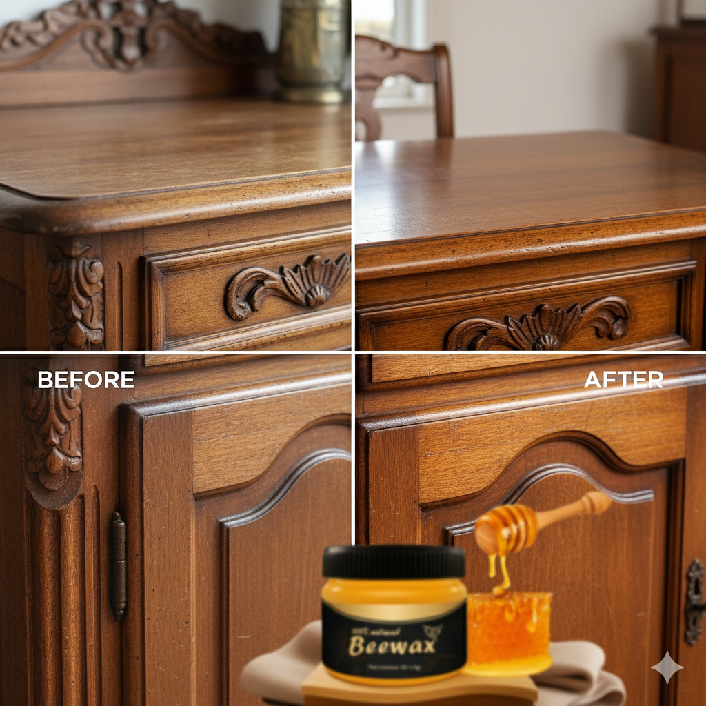 Exkluziv 1-et rendel 2-öt ajándékba kap Méhviasz Fa Polírozó Készlet