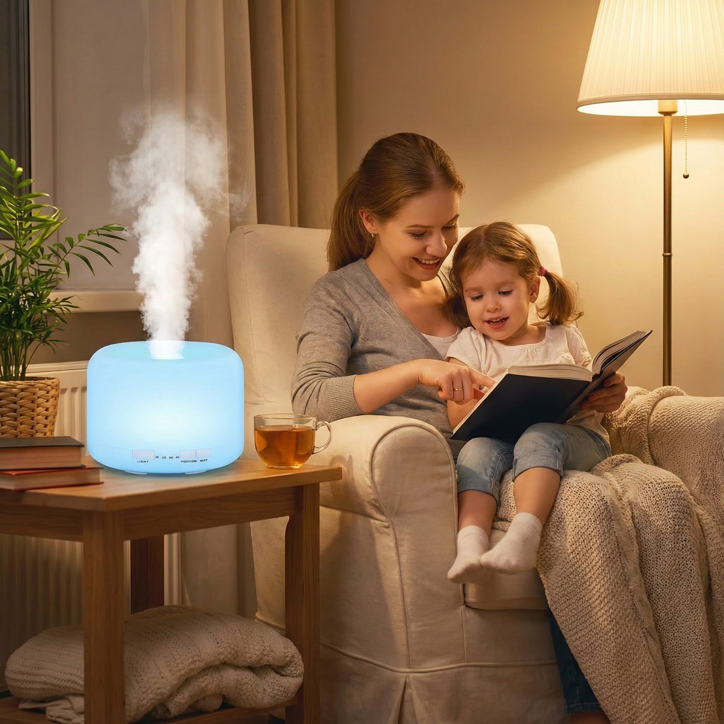 LED Aroma Diffúzor 4 az 1-ben 1+1 Ingyen