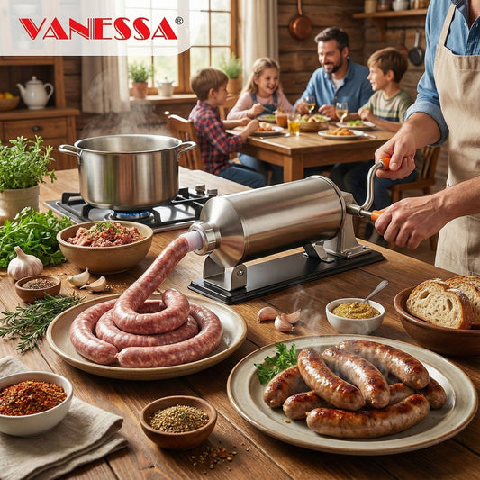 Rozsdamentes Acél Kolbásztöltő Gép