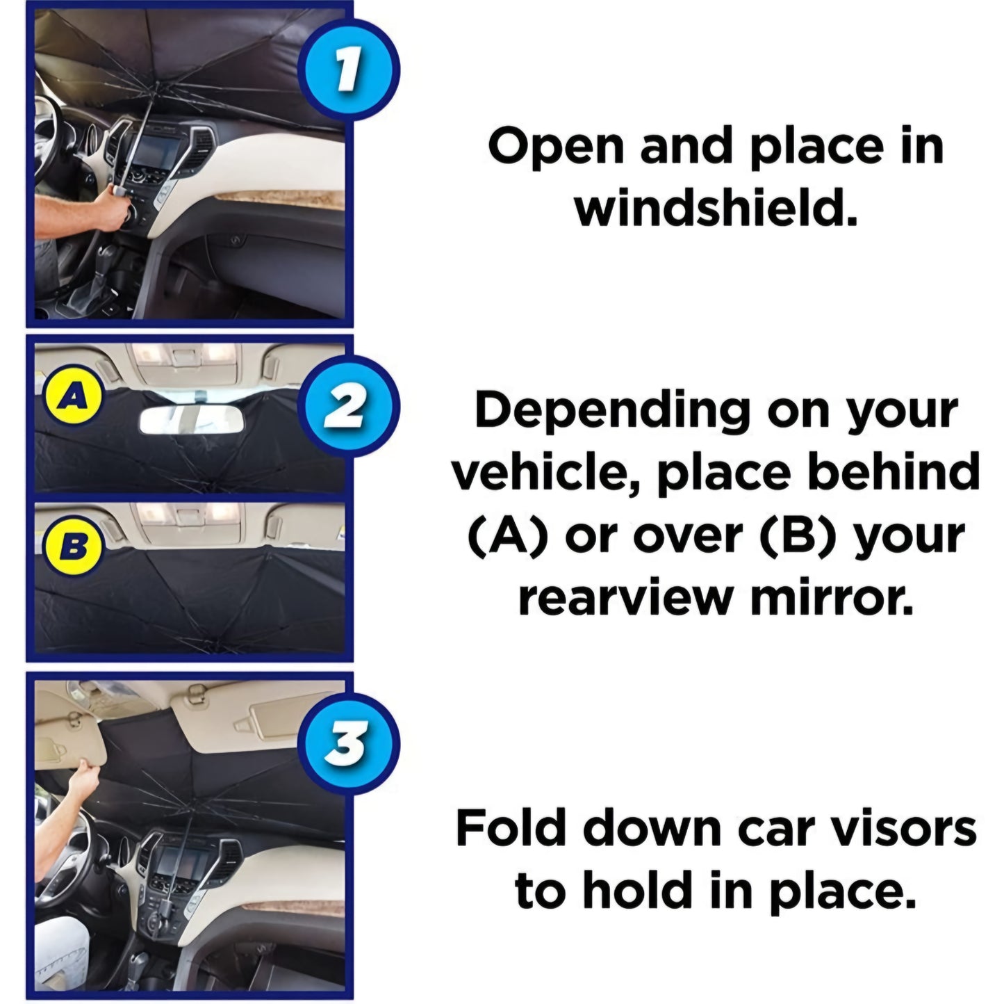 Szélvédő Napernyő