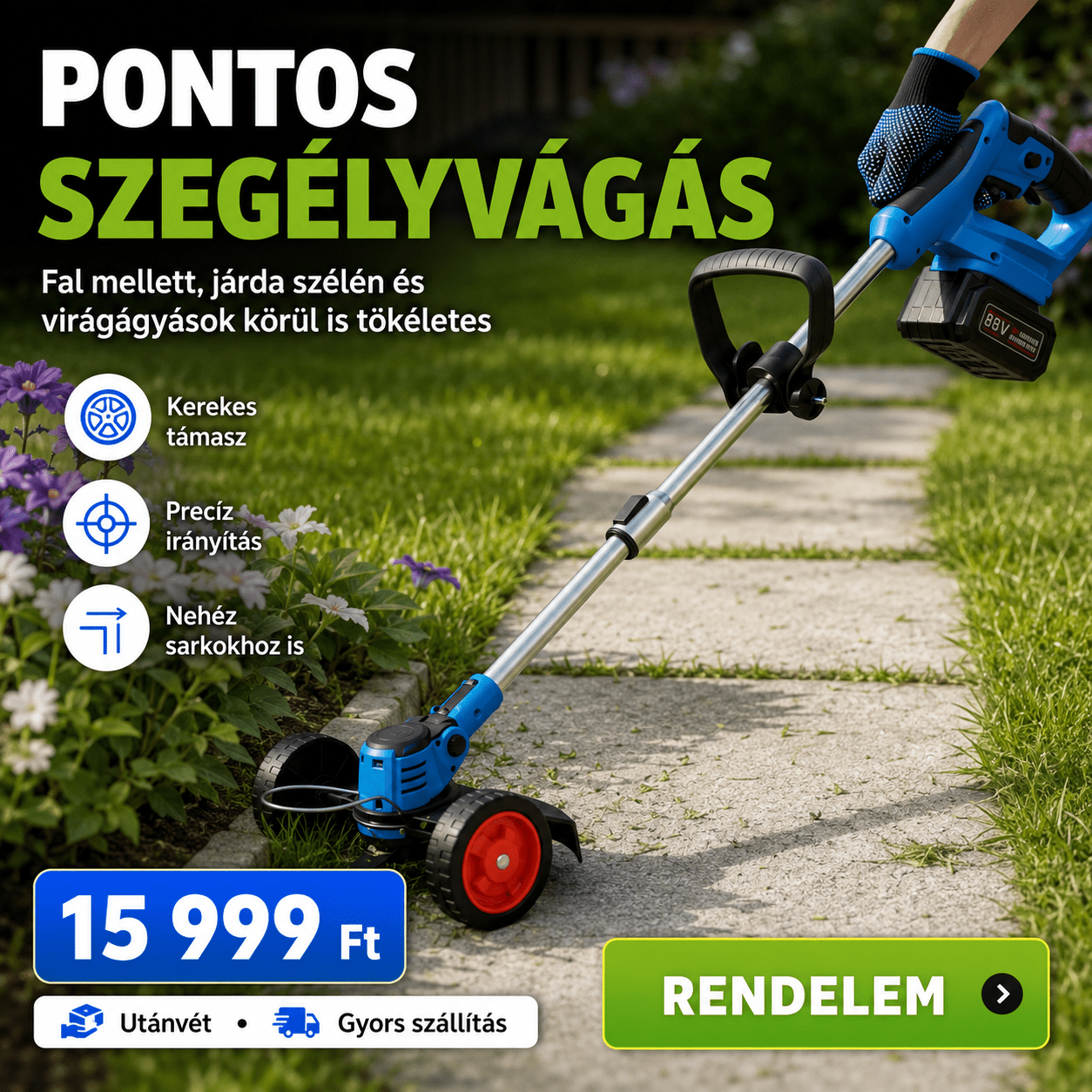 Akkus Fűkasza 88V - | Cyber Bazaar