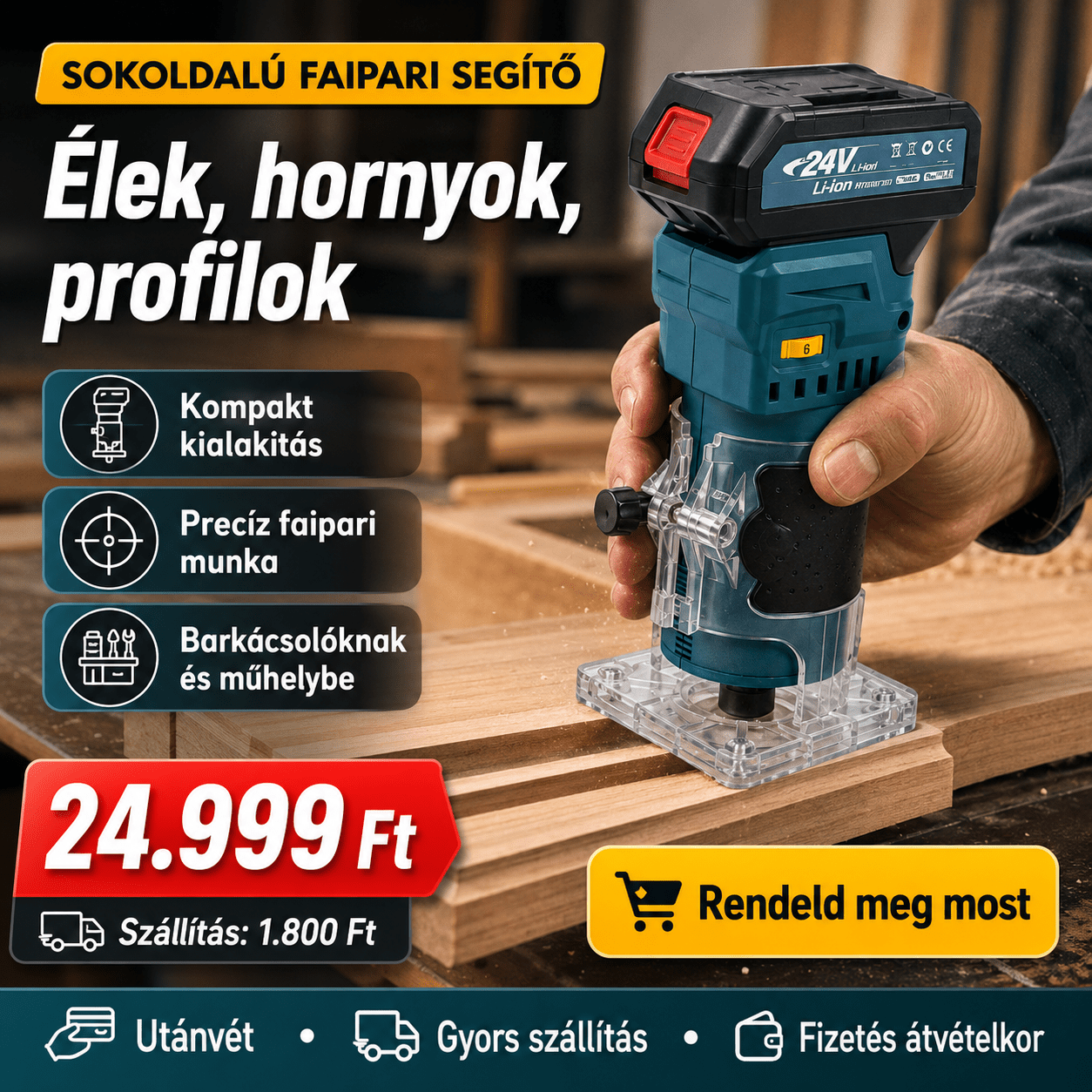 Akkus Kézi Marógép Fához - | Cyber Bazaar