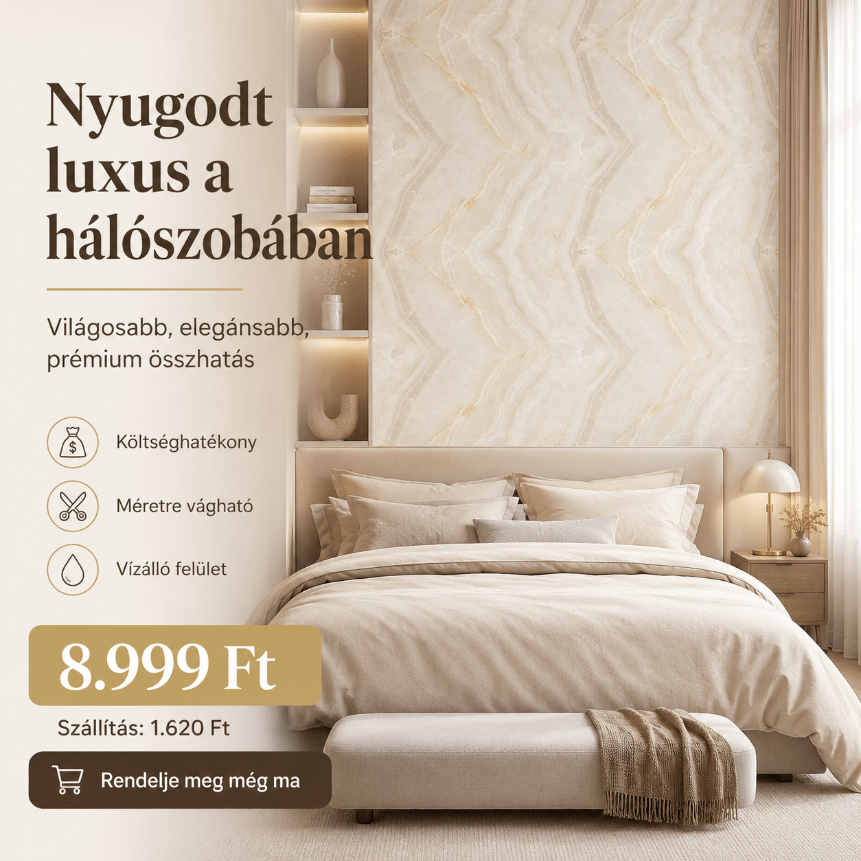 Arany Onyx Márványhatású Öntapadós Falmatrica - | Cyber Bazaar