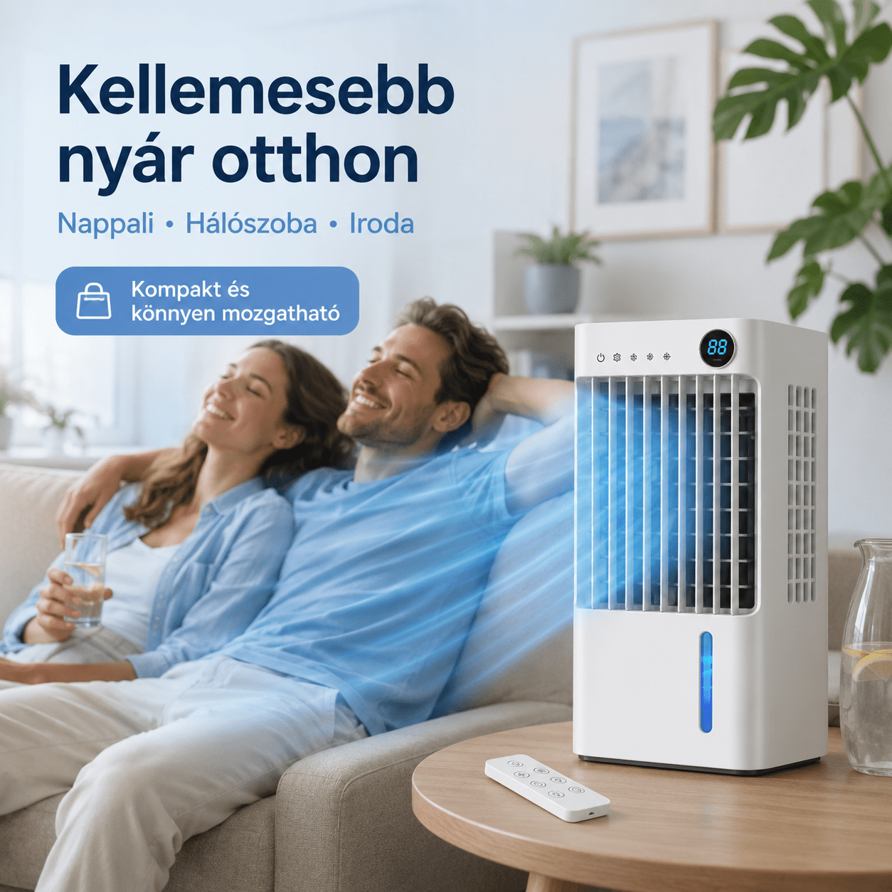 Arctic Breeze Digitális Léghűtő Távirányítóval - | Cyber Bazaar