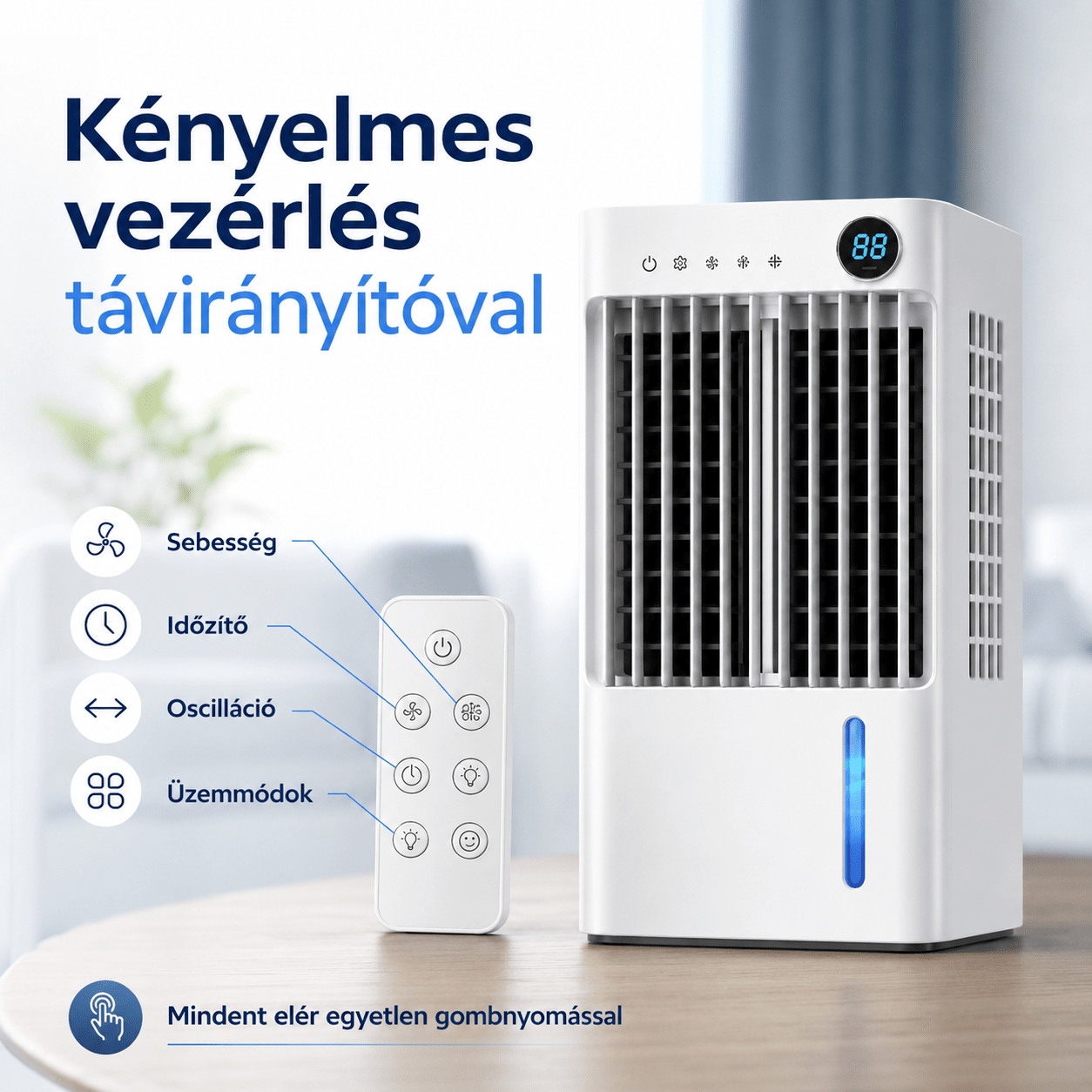 Arctic Breeze Digitális Léghűtő Távirányítóval - | Cyber Bazaar