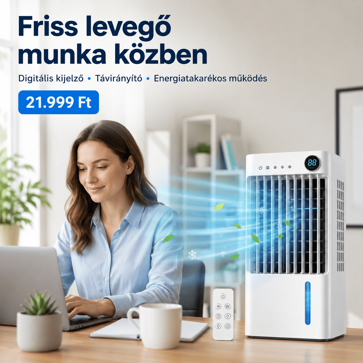 Arctic Breeze Digitális Léghűtő Távirányítóval - | Cyber Bazaar