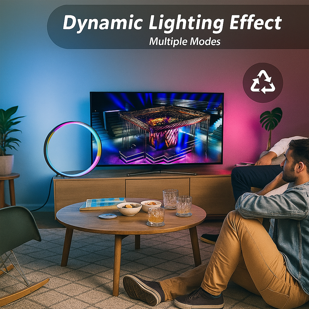 Asztali Okos RGB Gyűrűlámpa - | Cyber Bazaar