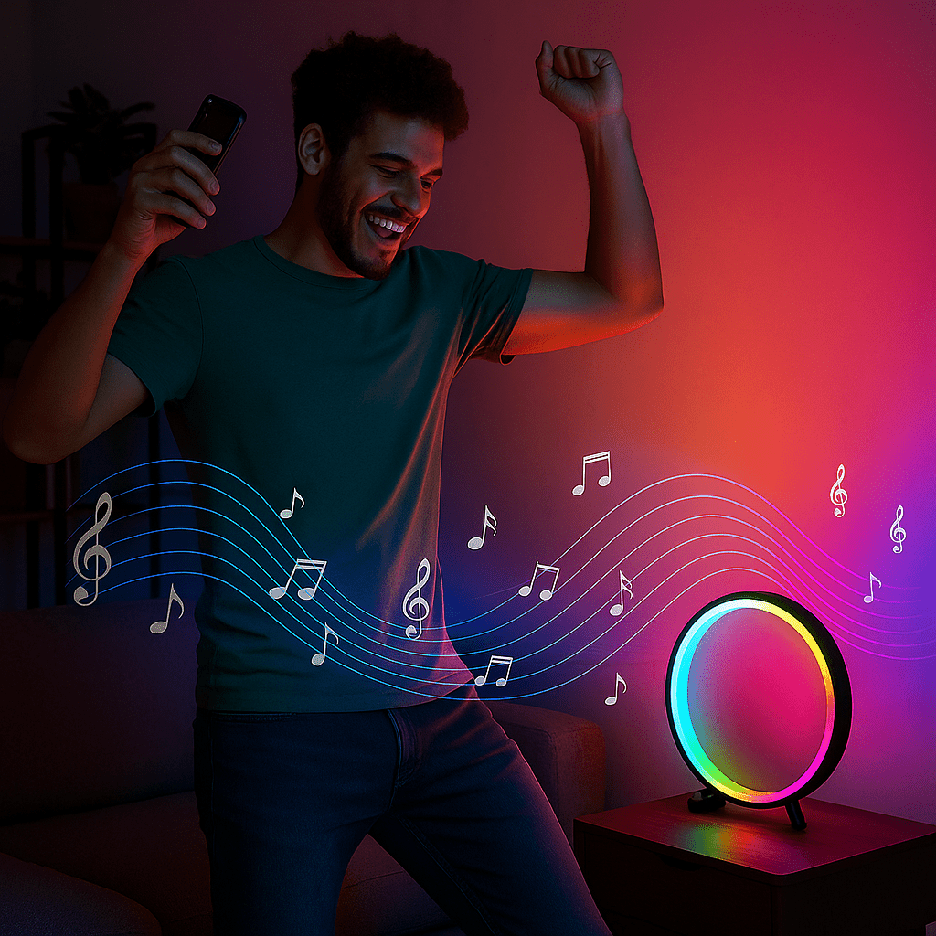 Asztali Okos RGB Gyűrűlámpa - | Cyber Bazaar